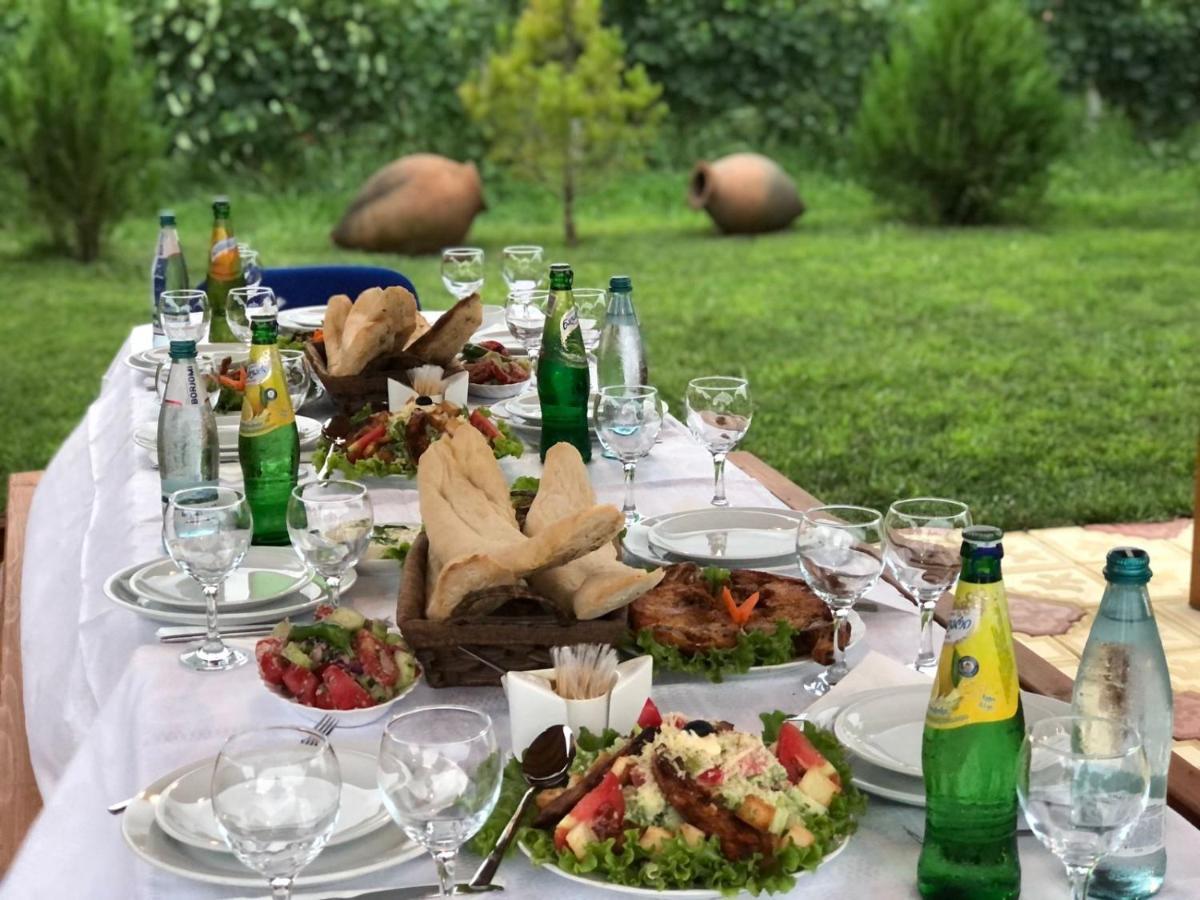 Finca Idoize Camping Hotel Akhmeta Ngoại thất bức ảnh